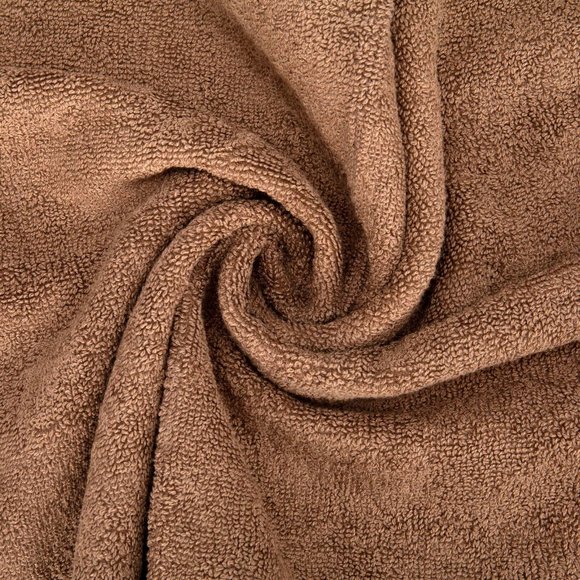 Modernthreads Designer Trefoil Brown/White 6 Piece Towel Set - Picture 8 of 11